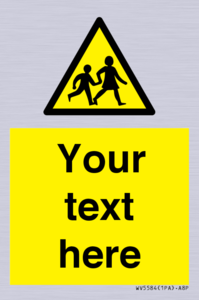 Custom Warning children Sign